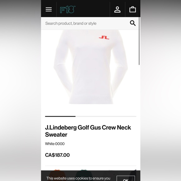 J.Lindeberg Crewneck Golf Casual Sweater - Picture 6 of 6